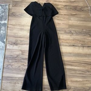Black Strapless Jumpsuit